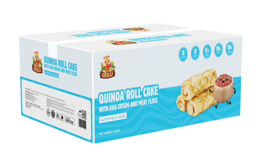 Bánh diêm mạch cuộn kem trứng chà bông